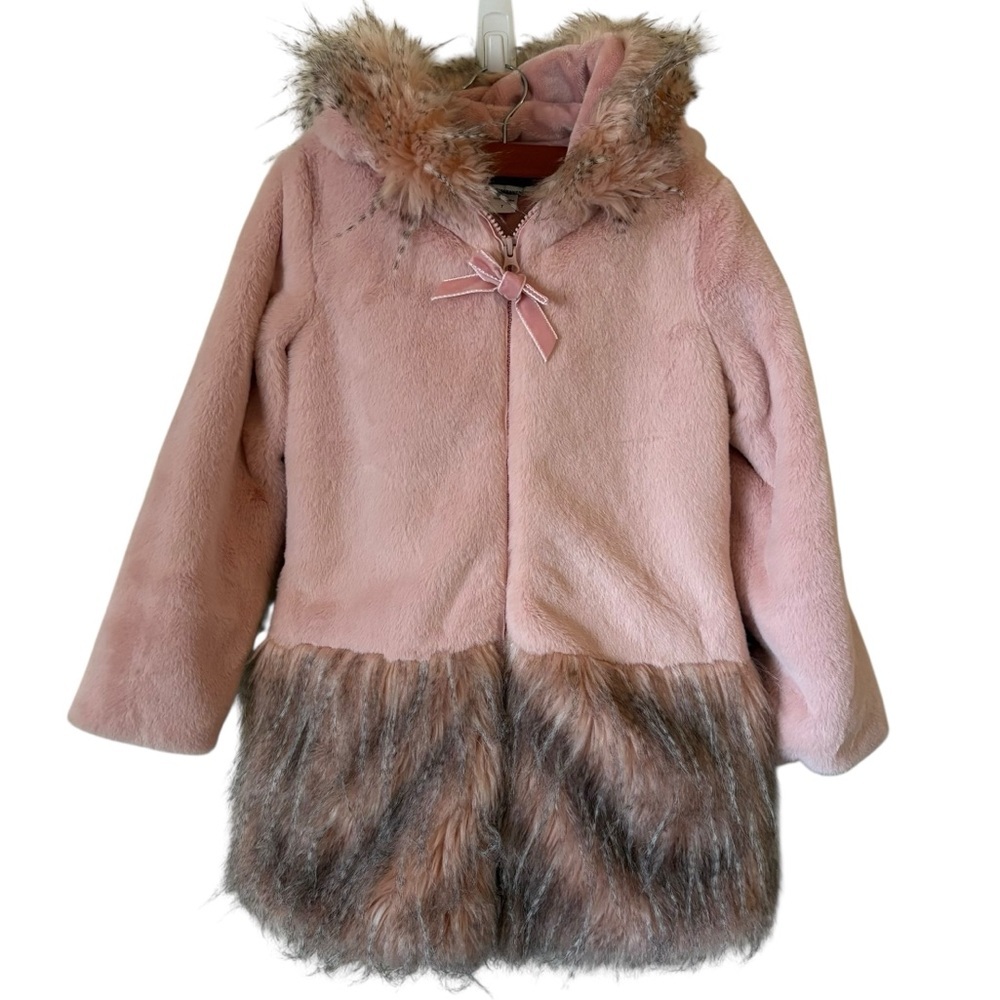 Girl's American Widgeon Faux Fur Coat Size 7